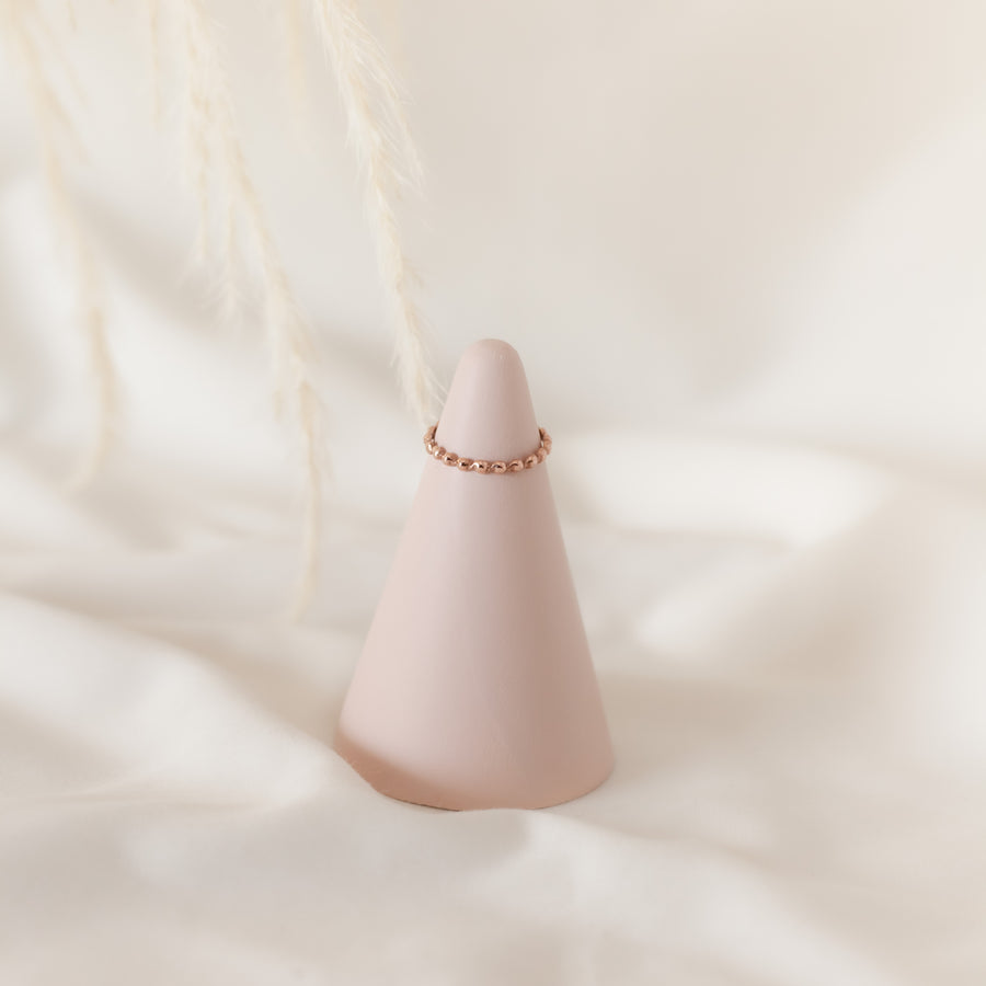 Anillo Bolitas rose gold