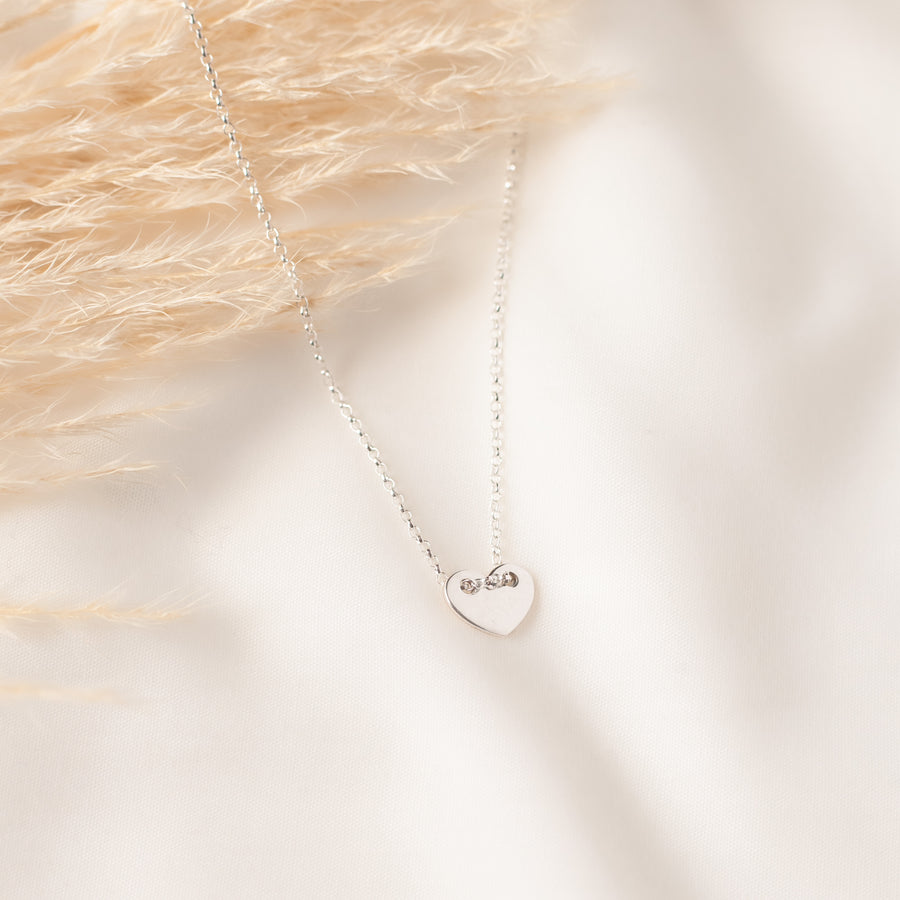 Collar Corazón botón