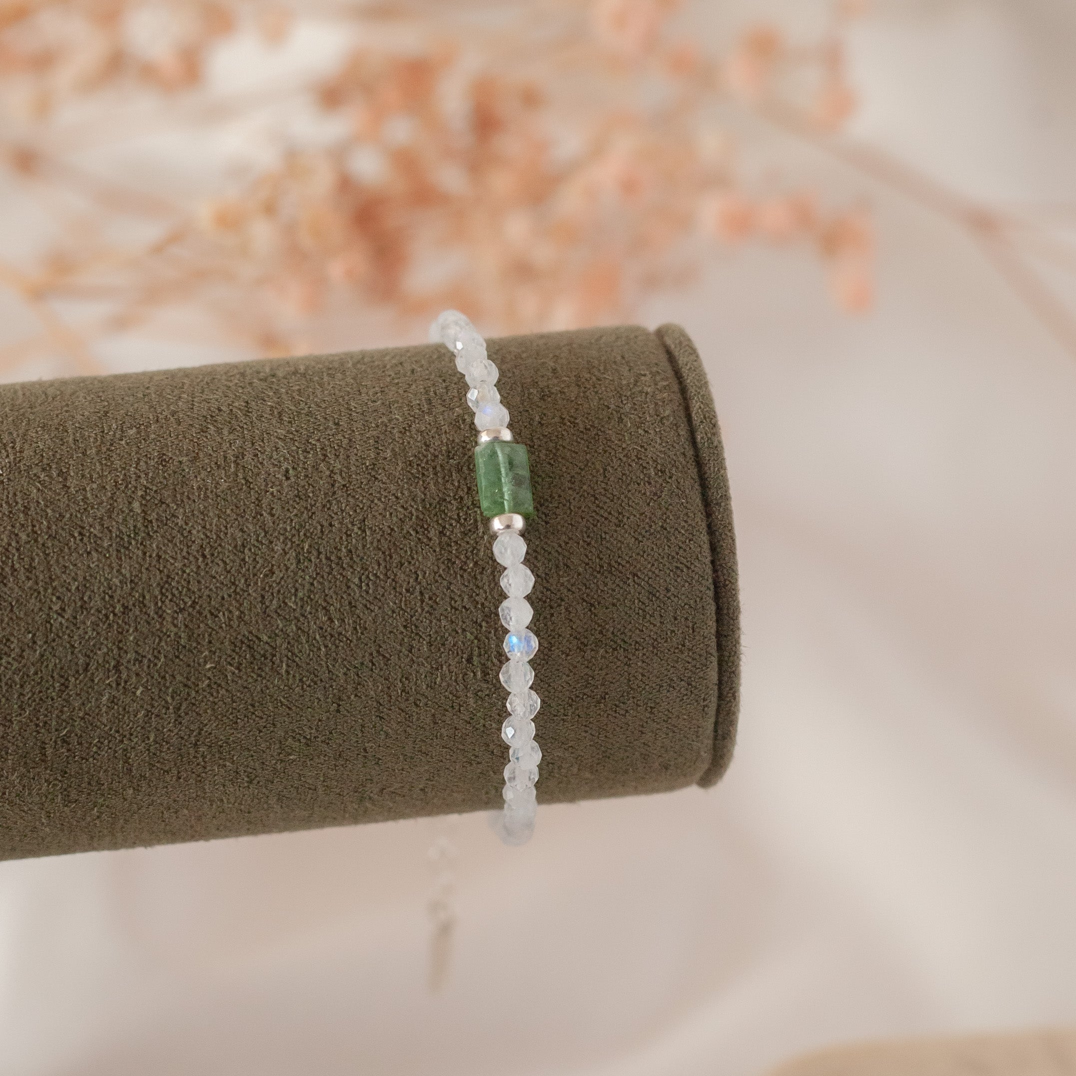 Pulsera Donna con Turmalina verde silver