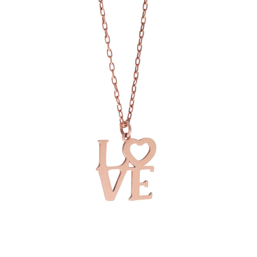 Collar Love rose gold