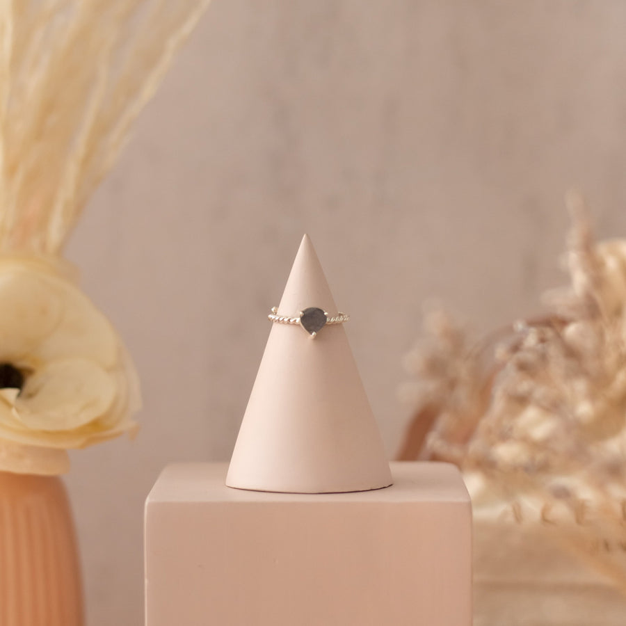 Anillo Letizia Labradorita silver