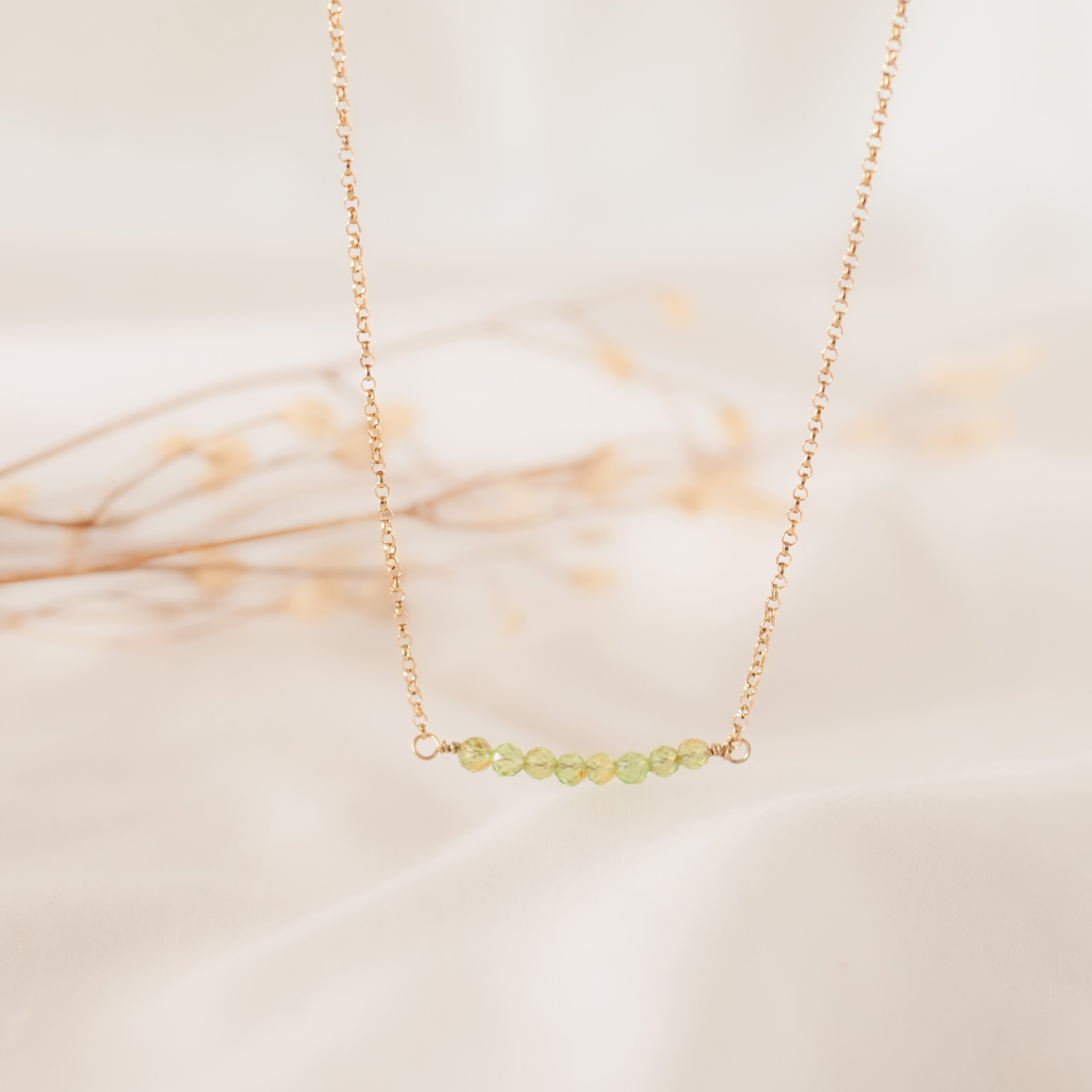 Collar Tania Peridoto gold
