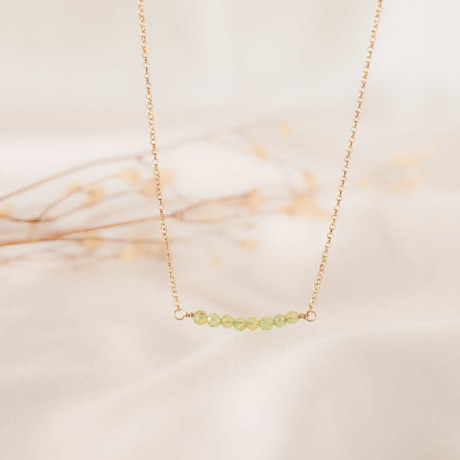Collar Tania Peridoto gold
