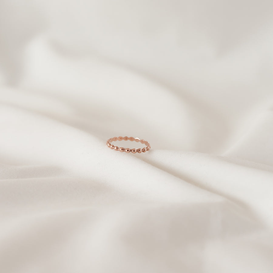 Anillo Bolitas rose gold