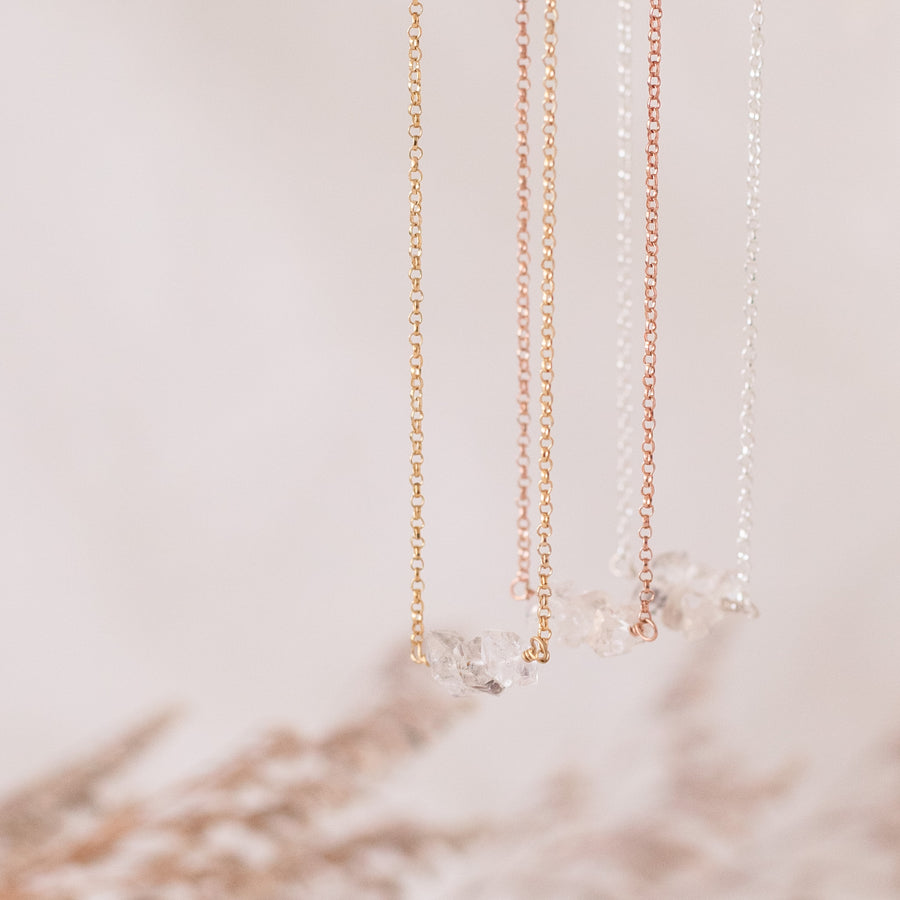 Collar Tania con Cuarzo Herkimer
