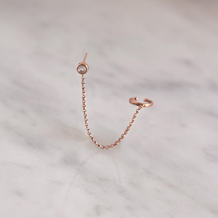 Earcuff Nerea rose gold