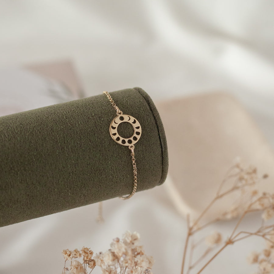 Pulsera Faces de la Luna gold