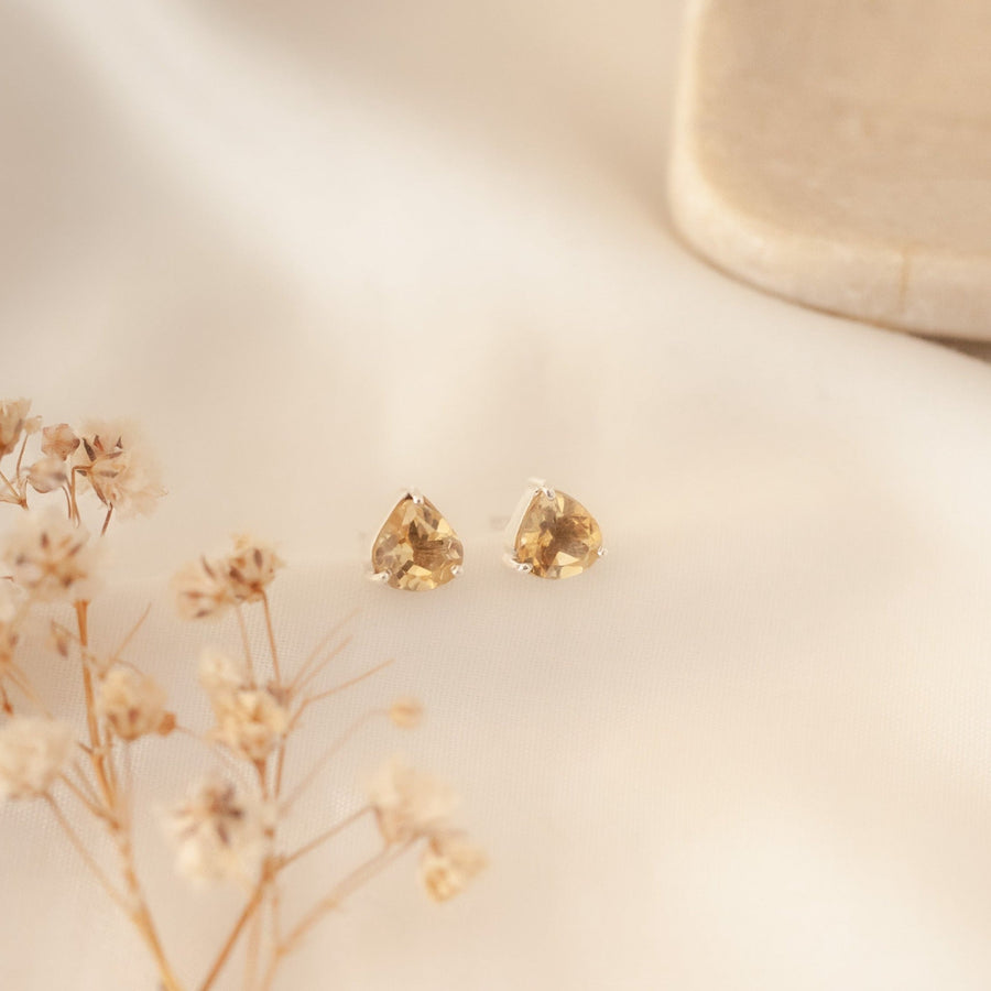 Aretes Letizia Citrino silver