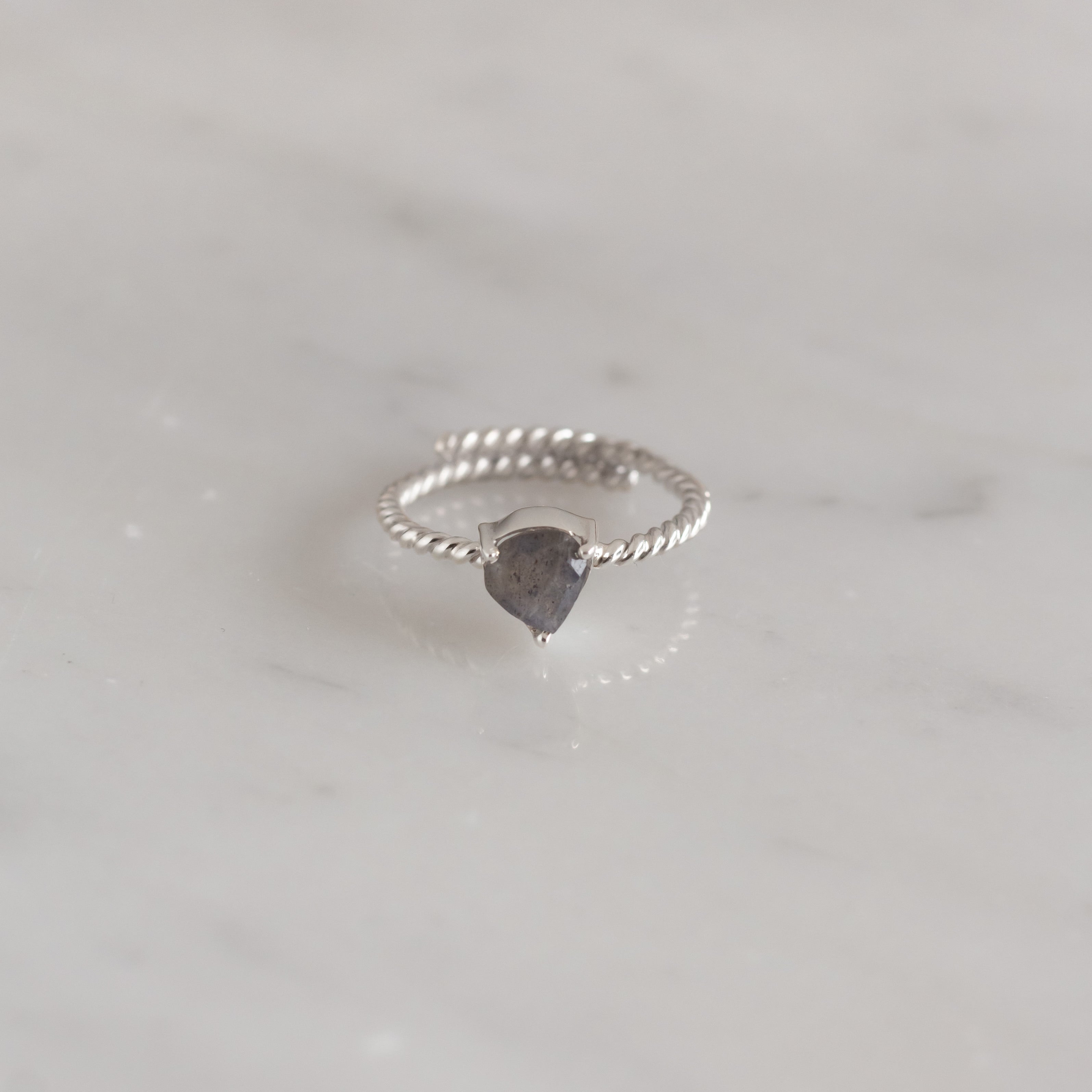 Anillo Letizia Labradorita silver