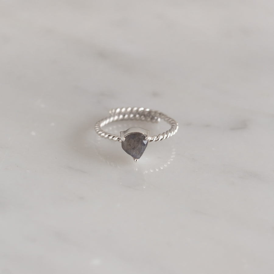 Anillo Letizia Labradorita silver
