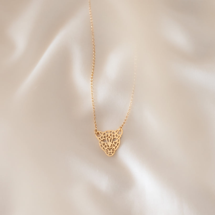 Collar Leopardo gold