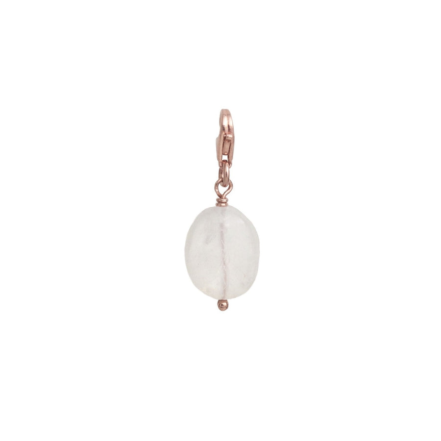 Dije Piedra Luna Oval rose gold