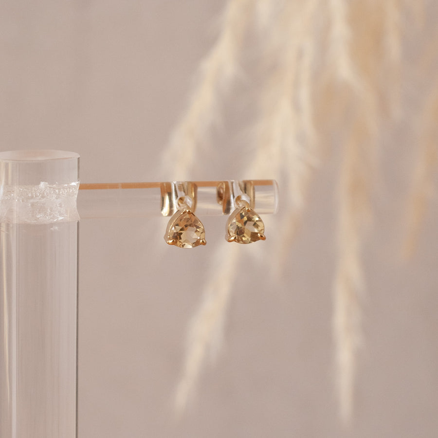 Aretes Letizia Citrino gold