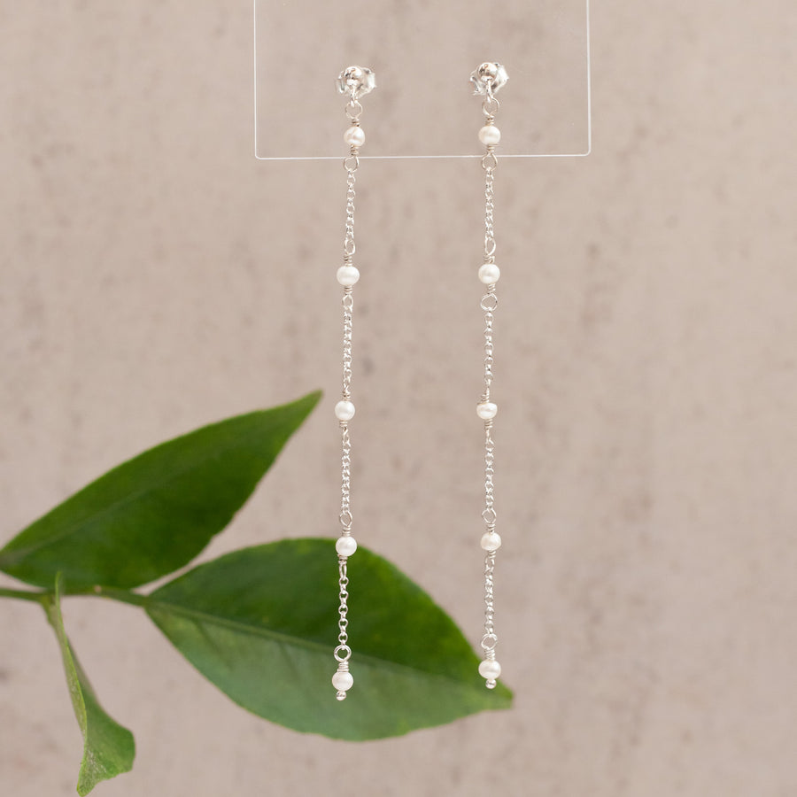 Aretes Paula con Perlas